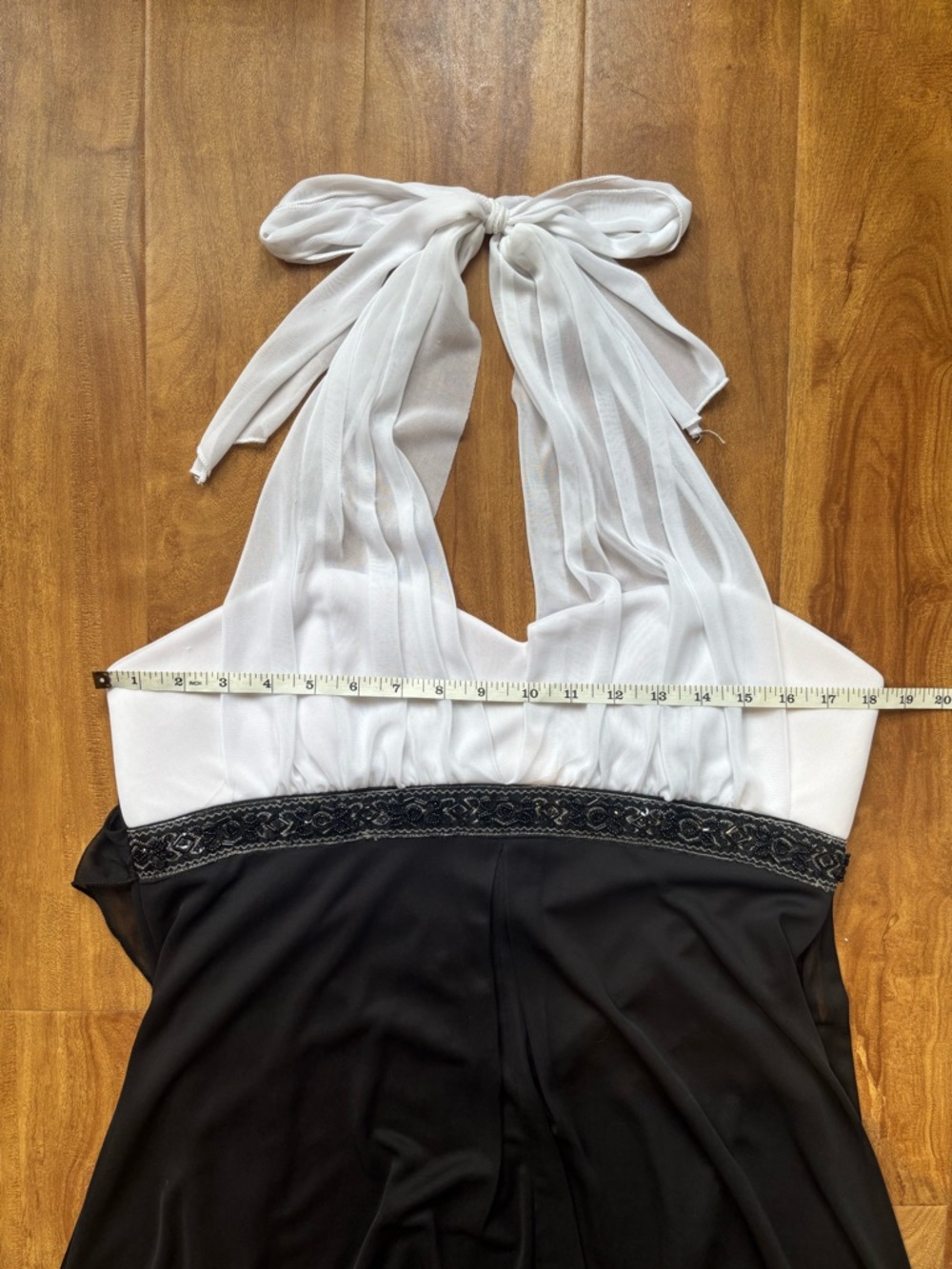 Black and White y2k Halter Dress - Picture 7 of 12